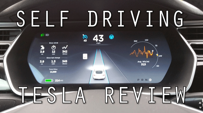 Here is is:- Watch a fully self-driving Tesla navigate intersections and city streets